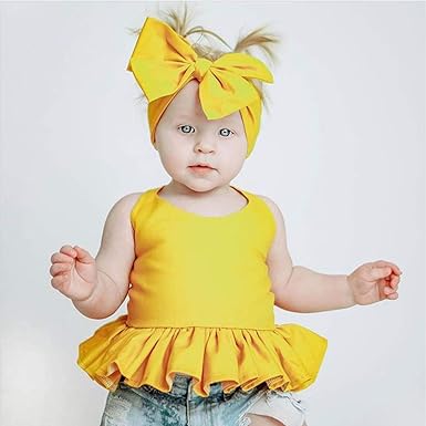 Adorable Halter Neck Top with Shorts and Bow - Perfect for Little Fashionistas by Ju Ju Jam