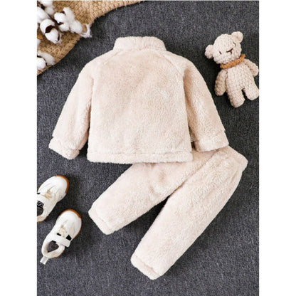 Stylish and snuggly Warm & Cozy Plush Set for kids, ideal for warmth and fashionable looks at Ju Ju Jam.