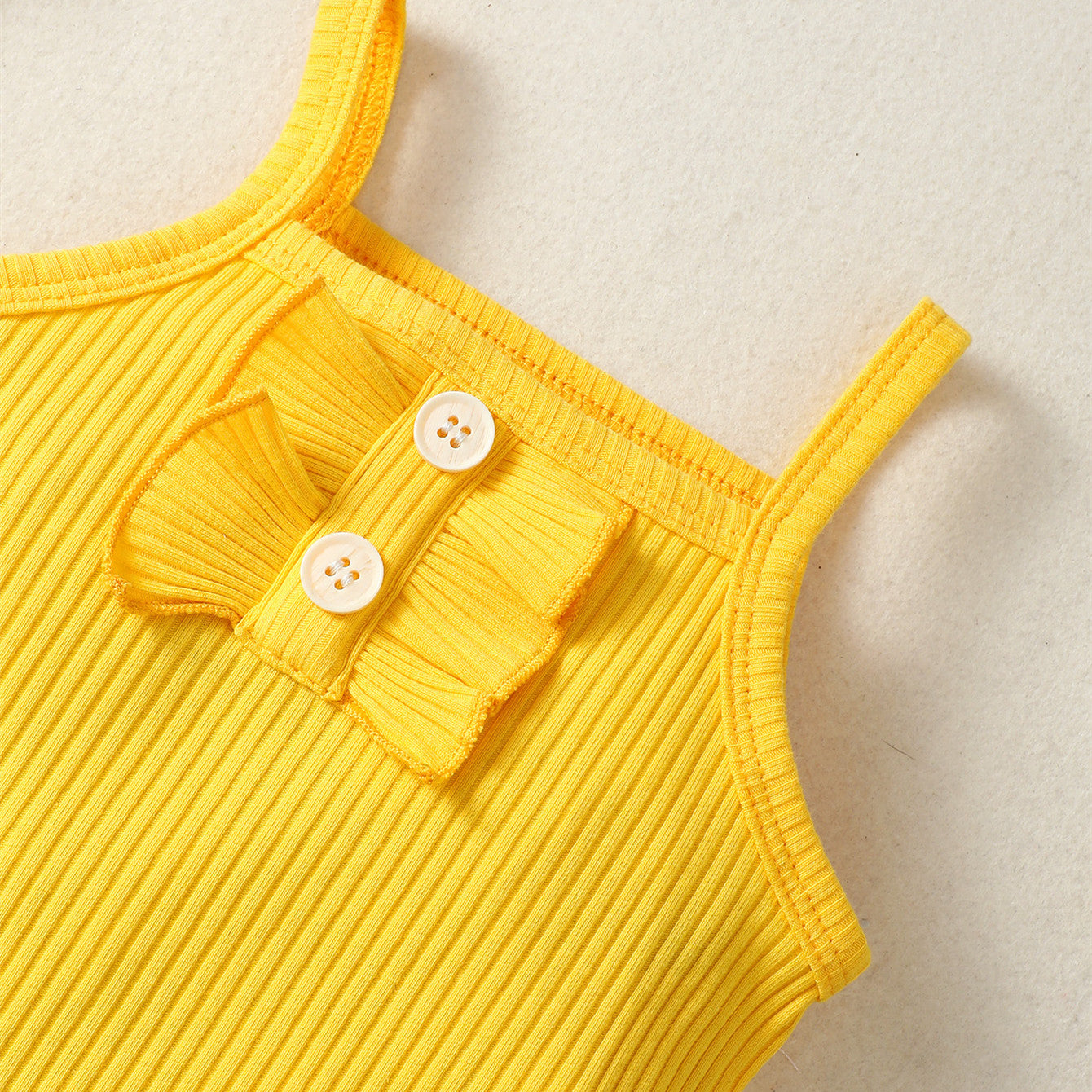 Ju Ju Jam Children's Fashion: Yellow Romper with Skirt Ensemble