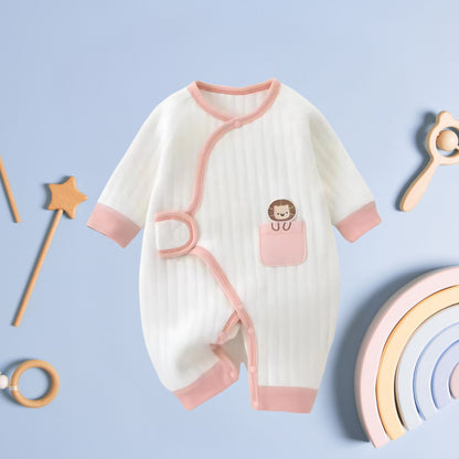 Quick Side-Snap Baby Girls and Boys Romper by Ju Ju Jam – easy-to-wear romper with convenient side snaps for quick changes.