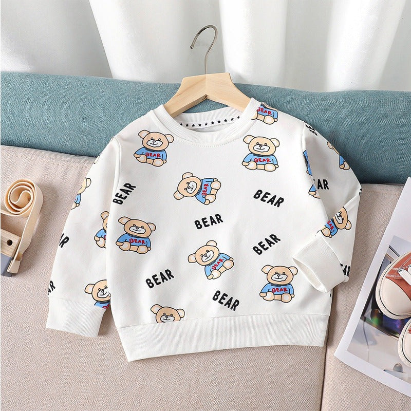 Bear Printed Girls and Boys Sweatshirt T-shirt