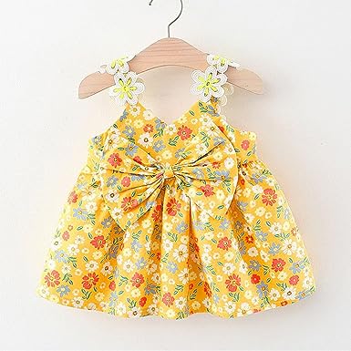 Fashionable Kids' Dress - Yellow Flowers Sleeves - Ju Ju Jam Brand