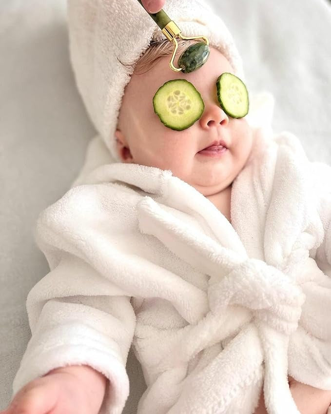 Little Luxe Baby Boys Girls Bath Robe with Head Towel