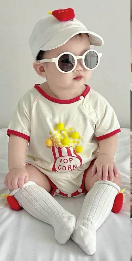 Popcorn 3D Baby Boys and Girls Romper