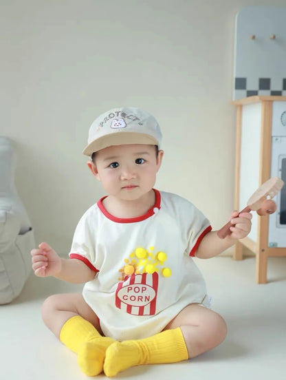 Popcorn 3D Baby Boys and Girls Romper
