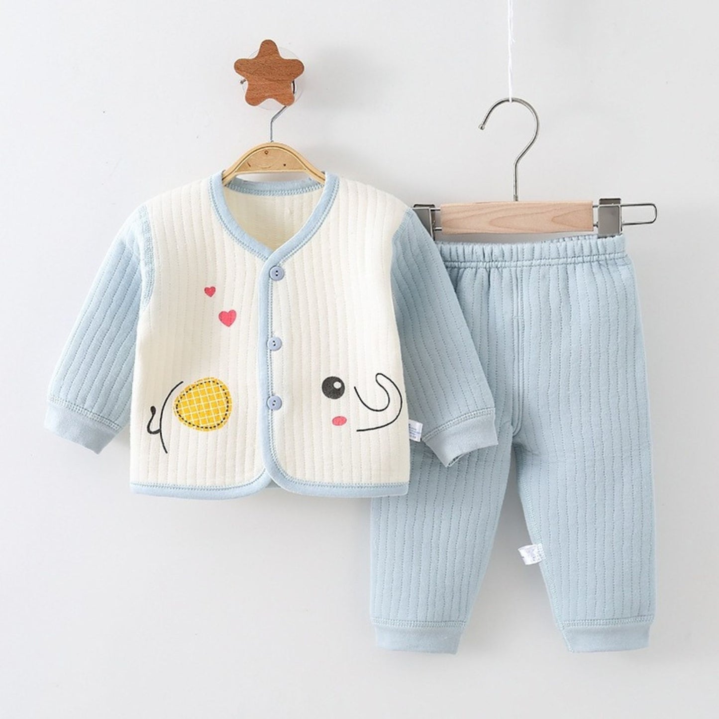 Everyday Comfort Baby Boys and Girls Loungewear Set by Ju Ju Jam, designed for all-day coziness with soft, breathable fabric.