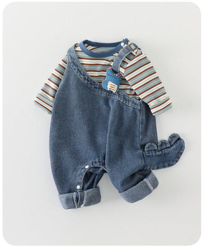 Henry Cool Baby Boys Girls Denim Two Piece Set