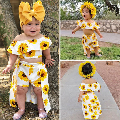 Ju Ju Jam's Sunflower Three Piece Set for cheerful kids