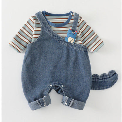 Henry Cool Baby Boys Girls Denim Two Piece Set