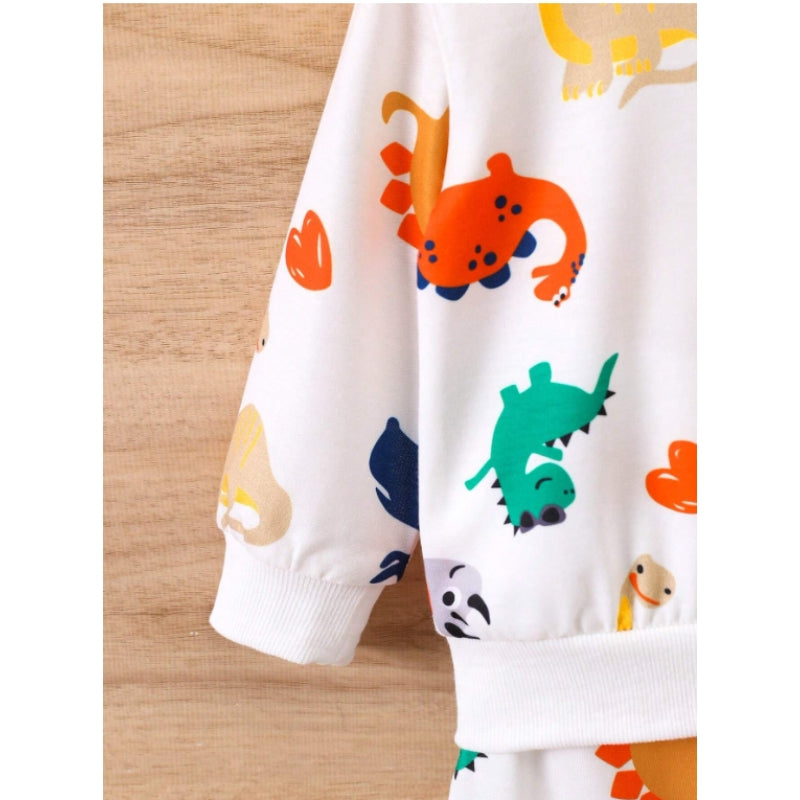 Vibrant Dino Co-ord Set for boys and girls, featuring lively patterns and soft materials from Ju Ju Jam.