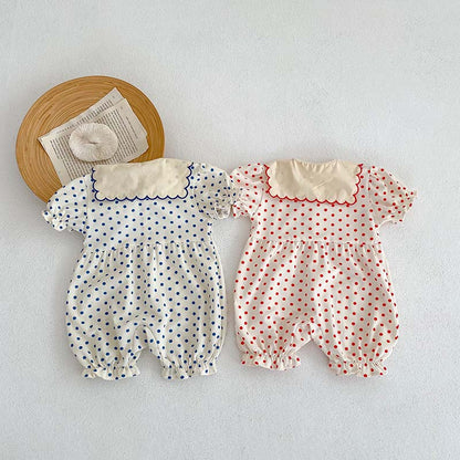 Ju Ju Jam Baby Romper - Polka Dot Pattern