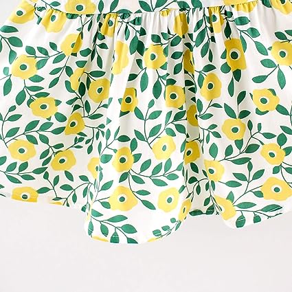 Green Printed Dress (With Hat) from Ju Ju Jam's baby and kids collection