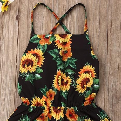 Charming Sunflower Tail Dress by Ju Ju Jam for Little Fashionistas