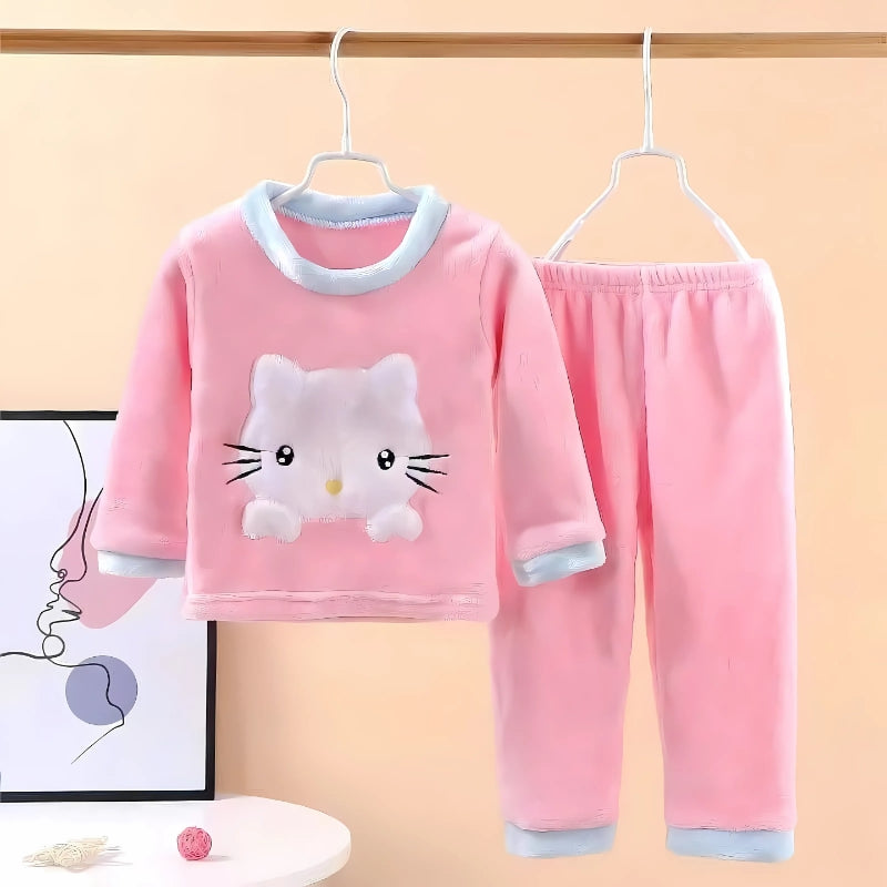 Soft and comfy Kitty Cute Plush Set for girls, designed with a delightful cat motif for playful days at Ju Ju Jam.