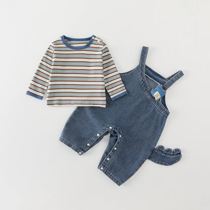 Henry Cool Baby Boys Girls Denim Two Piece Set