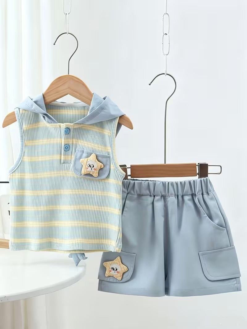 Noah Sunny Days Hooded Boys Two Piece Co-Ord Set