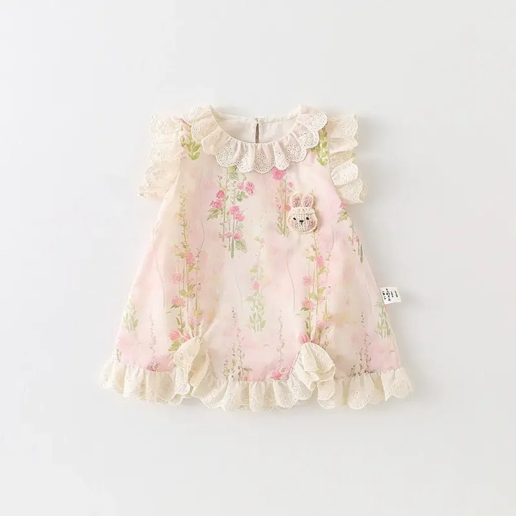Soft Elegant Baby Girls Romper Dress
