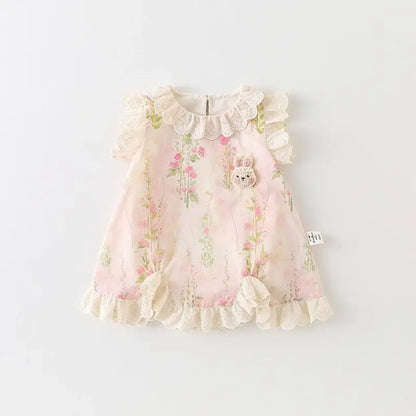 Soft Elegant Baby Girls Romper Dress