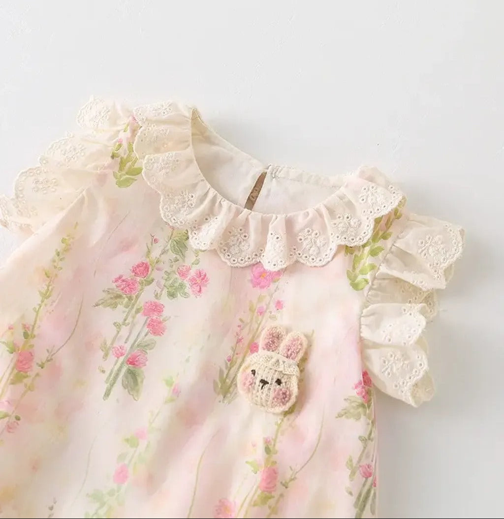 Soft Elegant Baby Girls Romper Dress