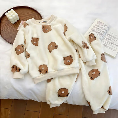 Teddy Bear Boys and Girls Plush Set featuring a cute bear design, perfect for warmth and comfort from Ju Ju Jam.