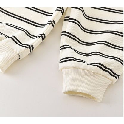 Teddy Stripes Boys Co - Ord Set