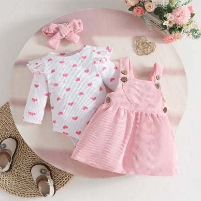 Tiny Love Baby Girls Romper Dress Set with Headband