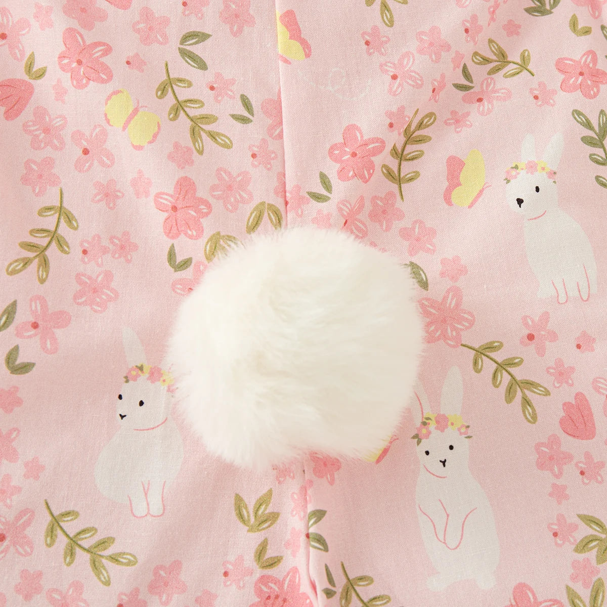 Bunny Hat & Tail Dunagree Girls Set