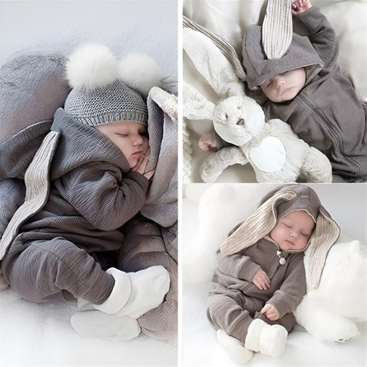 Bunny Ears Cute Baby Boys and Girls Romper Jumpsuit