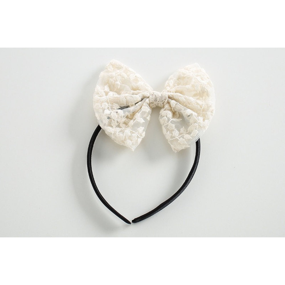 Amber lace baby romper dress – Ju Ju Jam outfit with romantic lace design and matching headband.