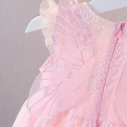 Charming girls dress with soft wings and flare – Ju Ju Jam

