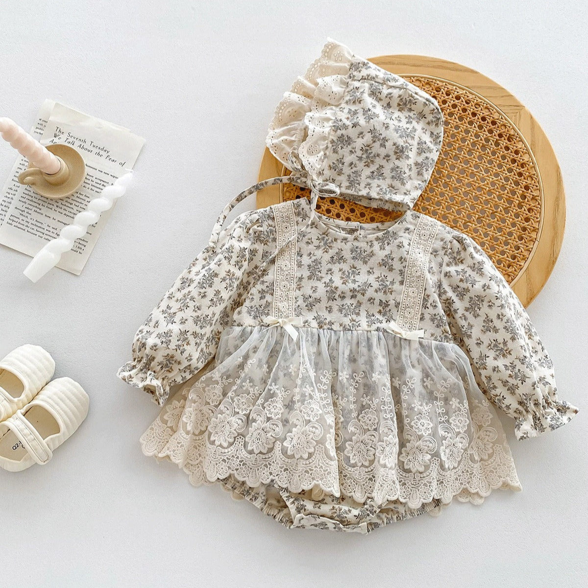 Retro-inspired Aurora romper dress outfit for baby girls – Ju Ju Jam

