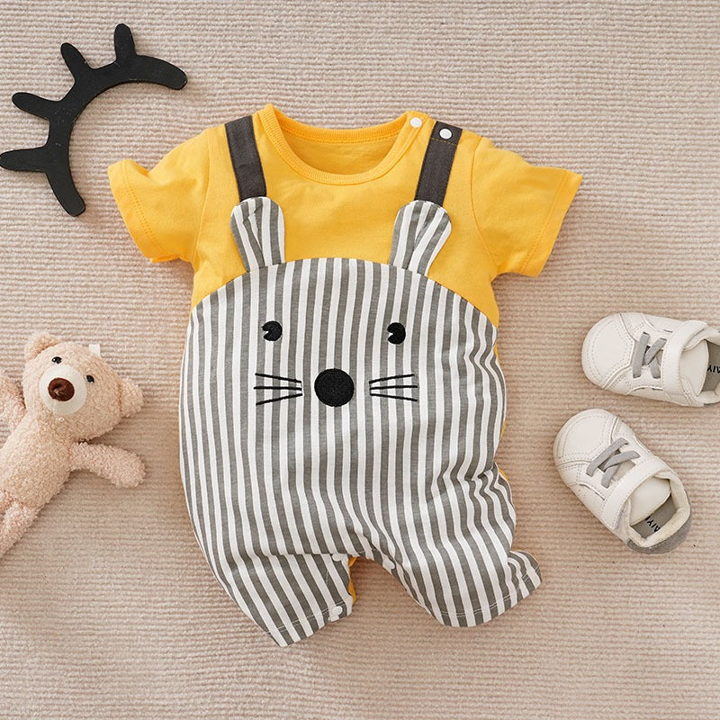 Baby Meow Moon Romper for babies by Ju Ju Jam

