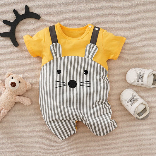 Baby Meow Moon Romper for babies by Ju Ju Jam

