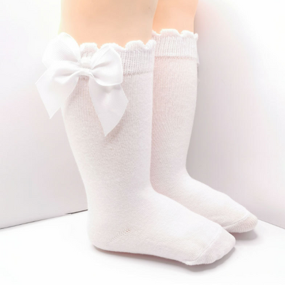 Solid color baby ballet socks for girls – Ju Ju Jam comfortable and stylish infant socks.