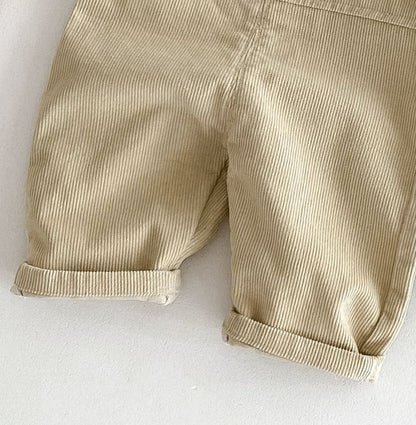 Warm and comfy baby jumpsuit in corduroy fabric with bear design – Ju Ju Jam kidswear
