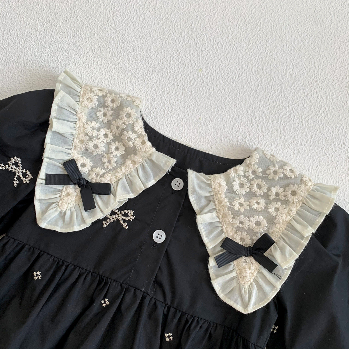 Chic Black Romper and Dress Combo for Infants and Toddlers by Ju Ju Jam