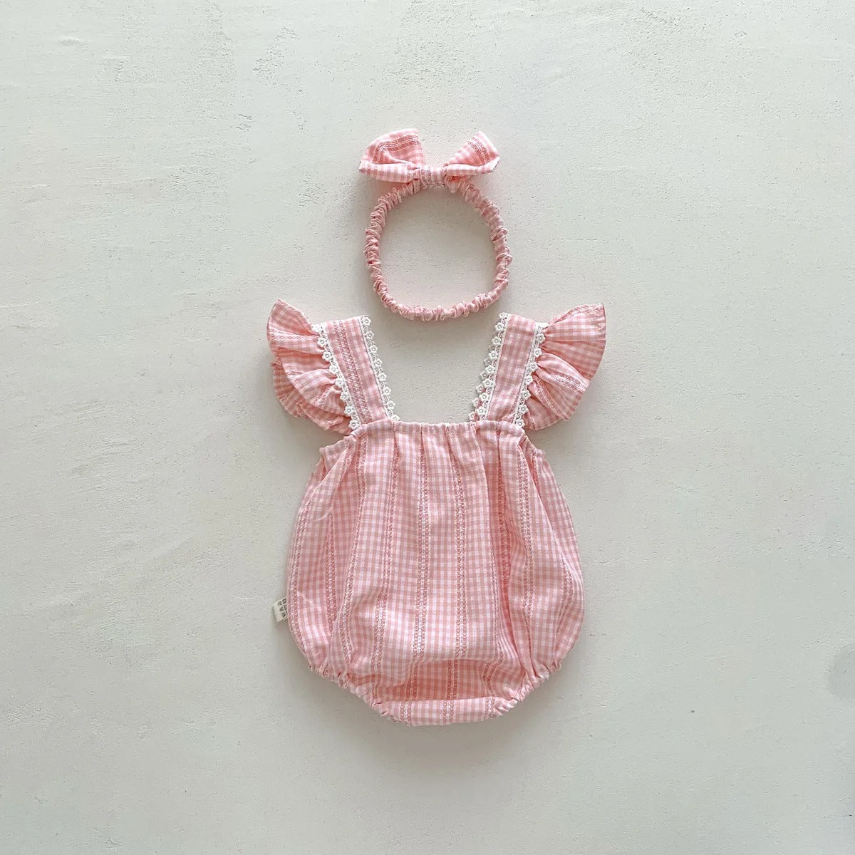 Ju Ju Jam baby girl romper with bright bloom design and soft headband – Bloom Bright set