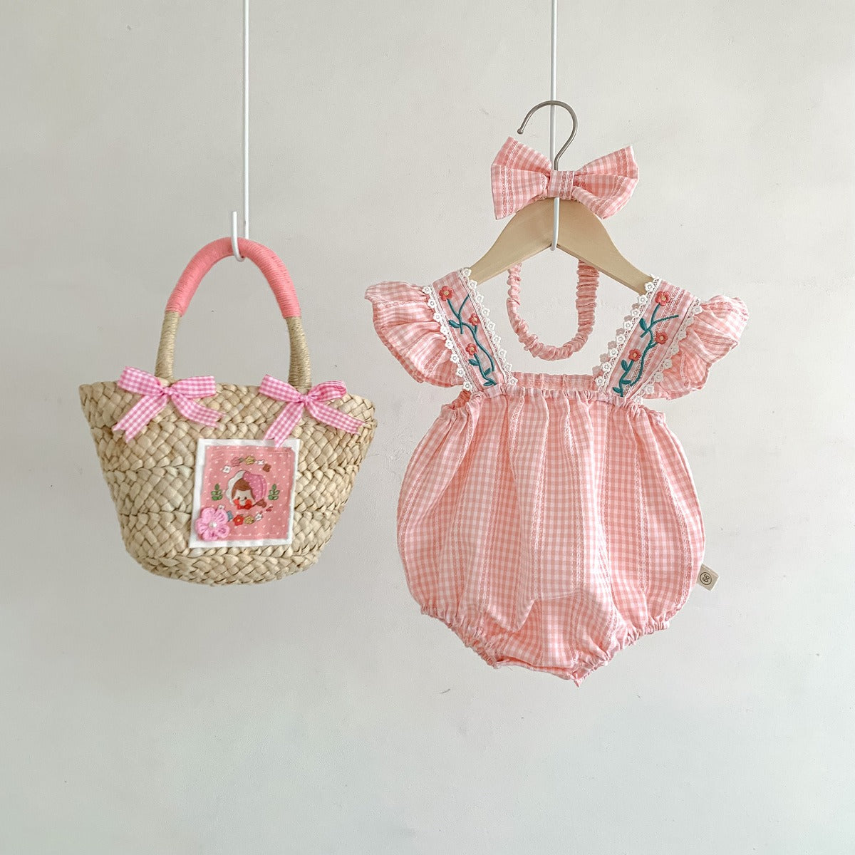 Colorful Bloom Bright romper with headband for baby girls – comfy and cute by Ju Ju Jam