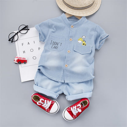 Adorable Boys Denim Overalls by Ju Ju Jam: Perfect for Playtime