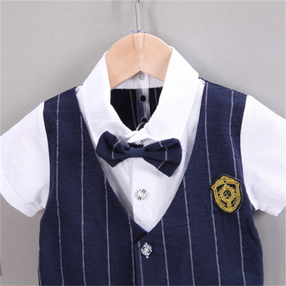 Stylish boys formal set – Ju Ju Jam waistcoat and bow attached outfit for toddlers

