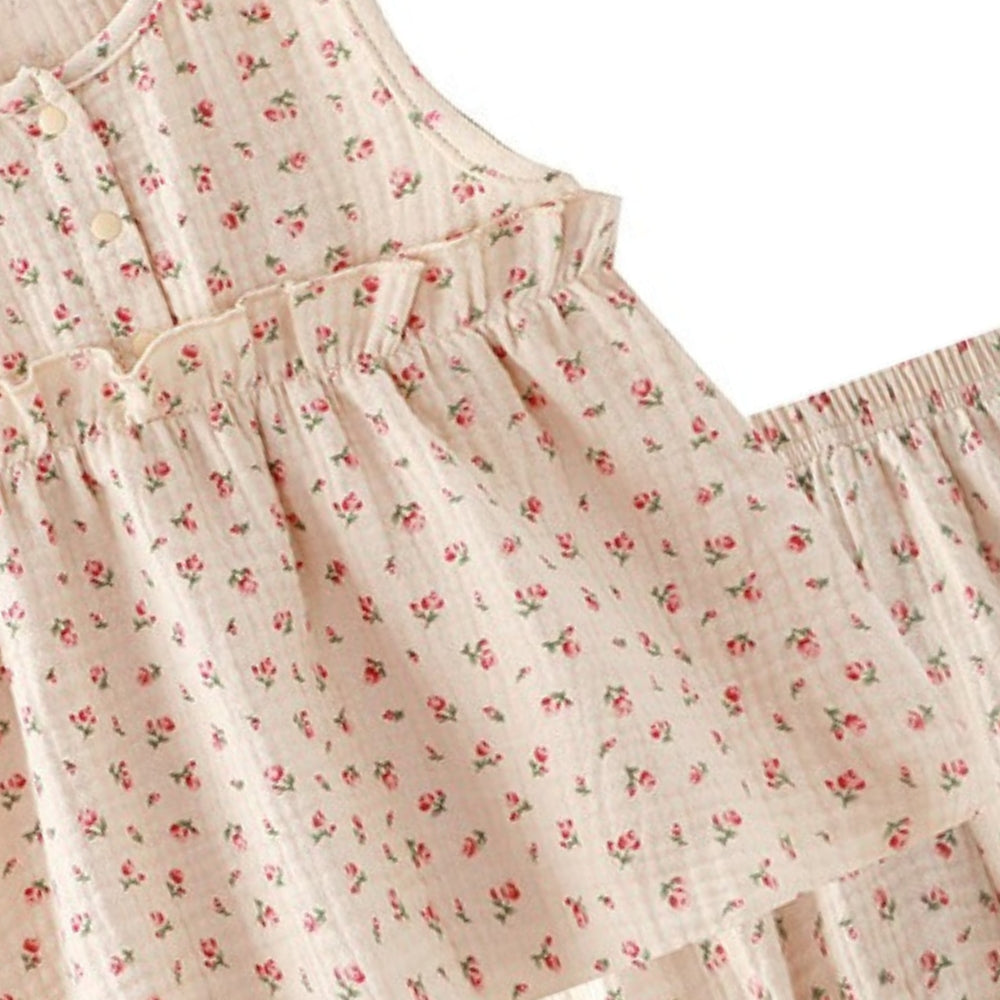 Comfy girls clothing set – Breezy Belle top and bottom outfit by Ju Ju Jam.

