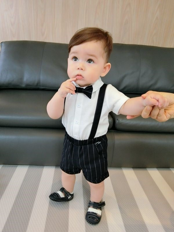 Brian boys outfit set – smart babywear for birthdays and celebrations by Ju Ju Jam.

