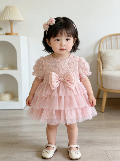 Ella Bow Delight Baby Girls Party Dress