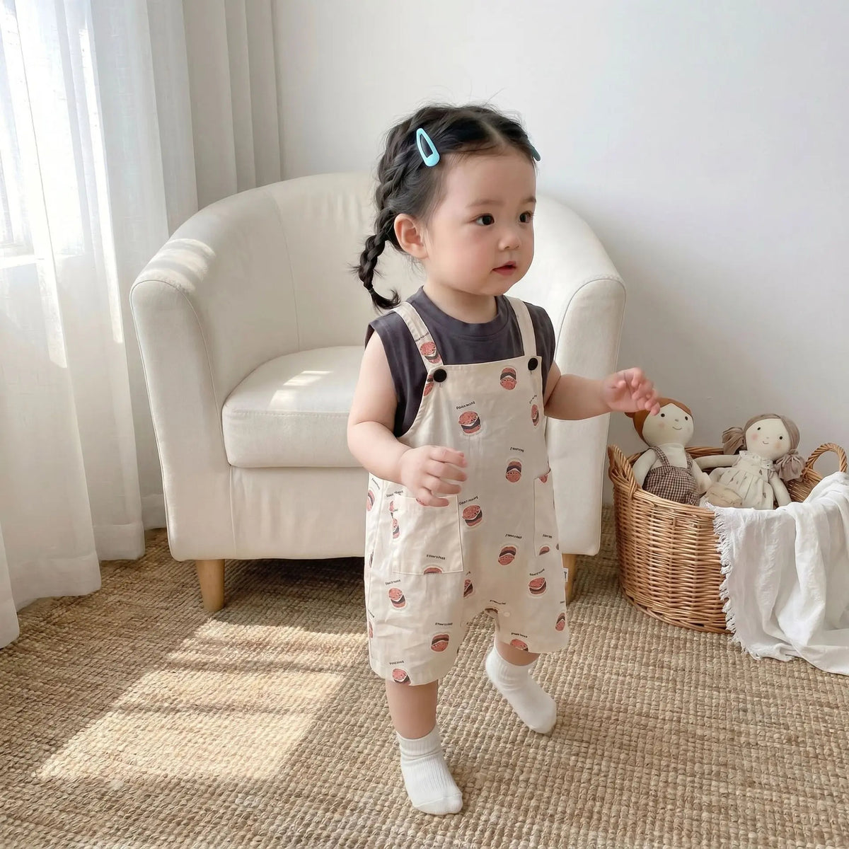 Nyla Tiny Treats Baby Girls Two Piece Jumpsuit Set