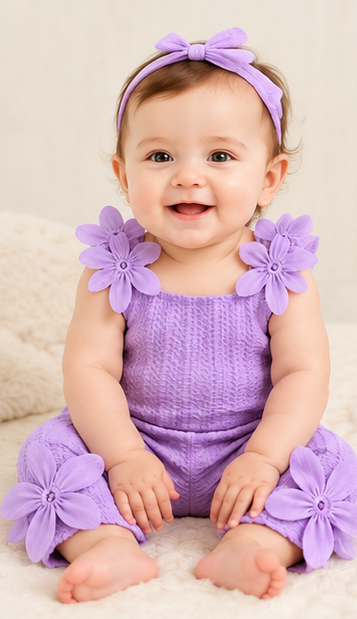 Myra Sky Blossom Baby Girls Two Piece Set