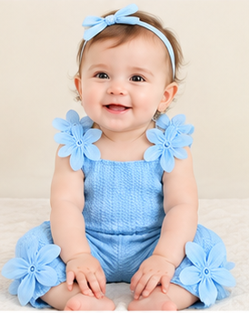 Myra Sky Blossom Baby Girls Two Piece Set