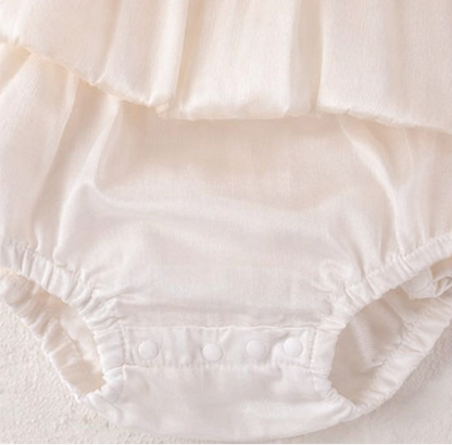 Dia Elegant Bow Baby Girls Romper Dress