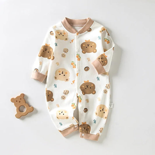Baby wearing Chubby Baby Bear Romper by Ju Ju Jam

