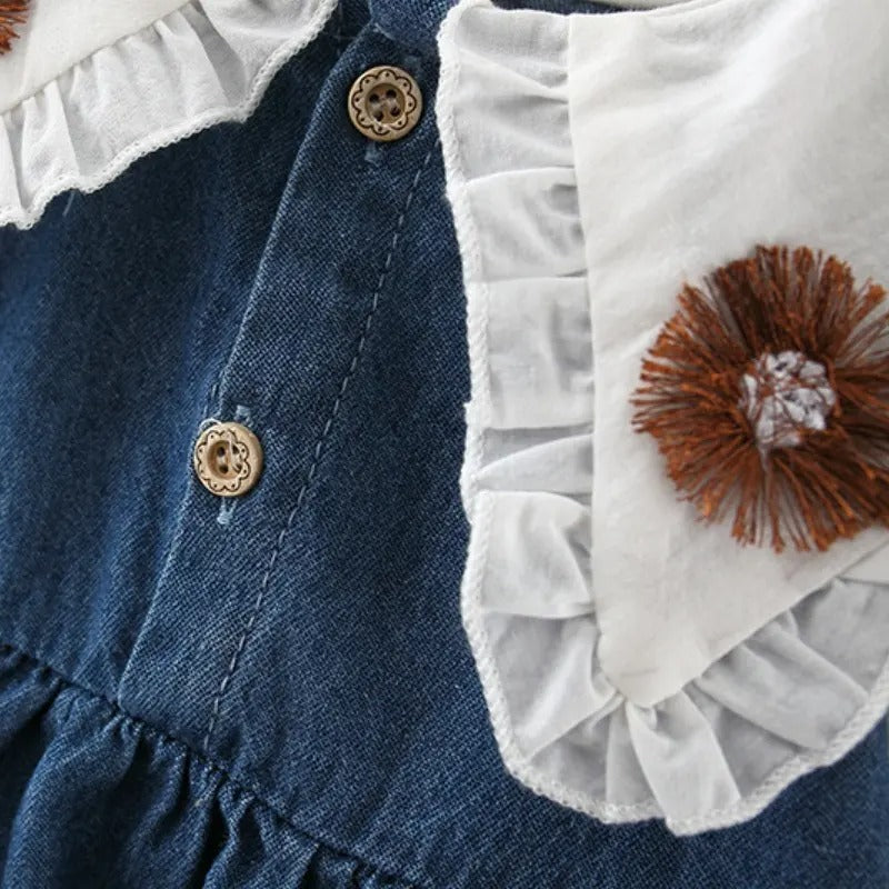 Ju Ju Jam baby girl denim dress – timeless classic fashion for toddlers

