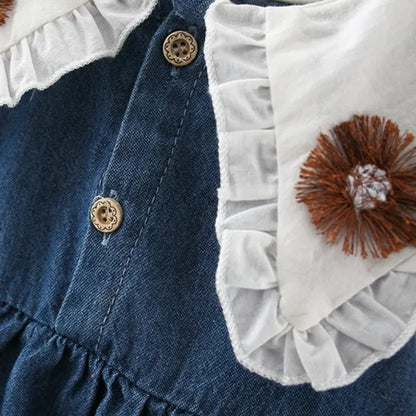 Ju Ju Jam baby girl denim dress – timeless classic fashion for toddlers

